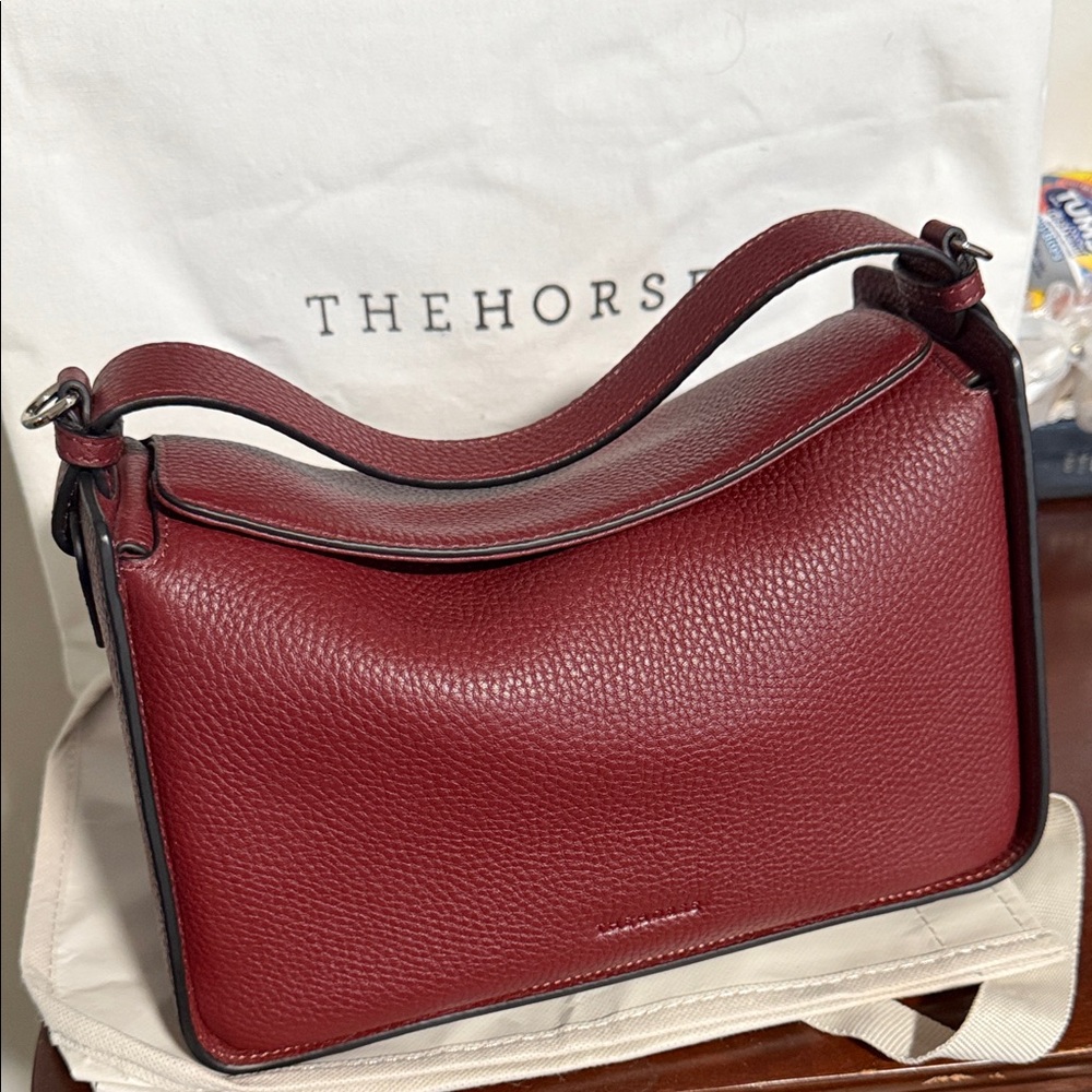 The Horse Burgundy Leather Shoulder Bag
